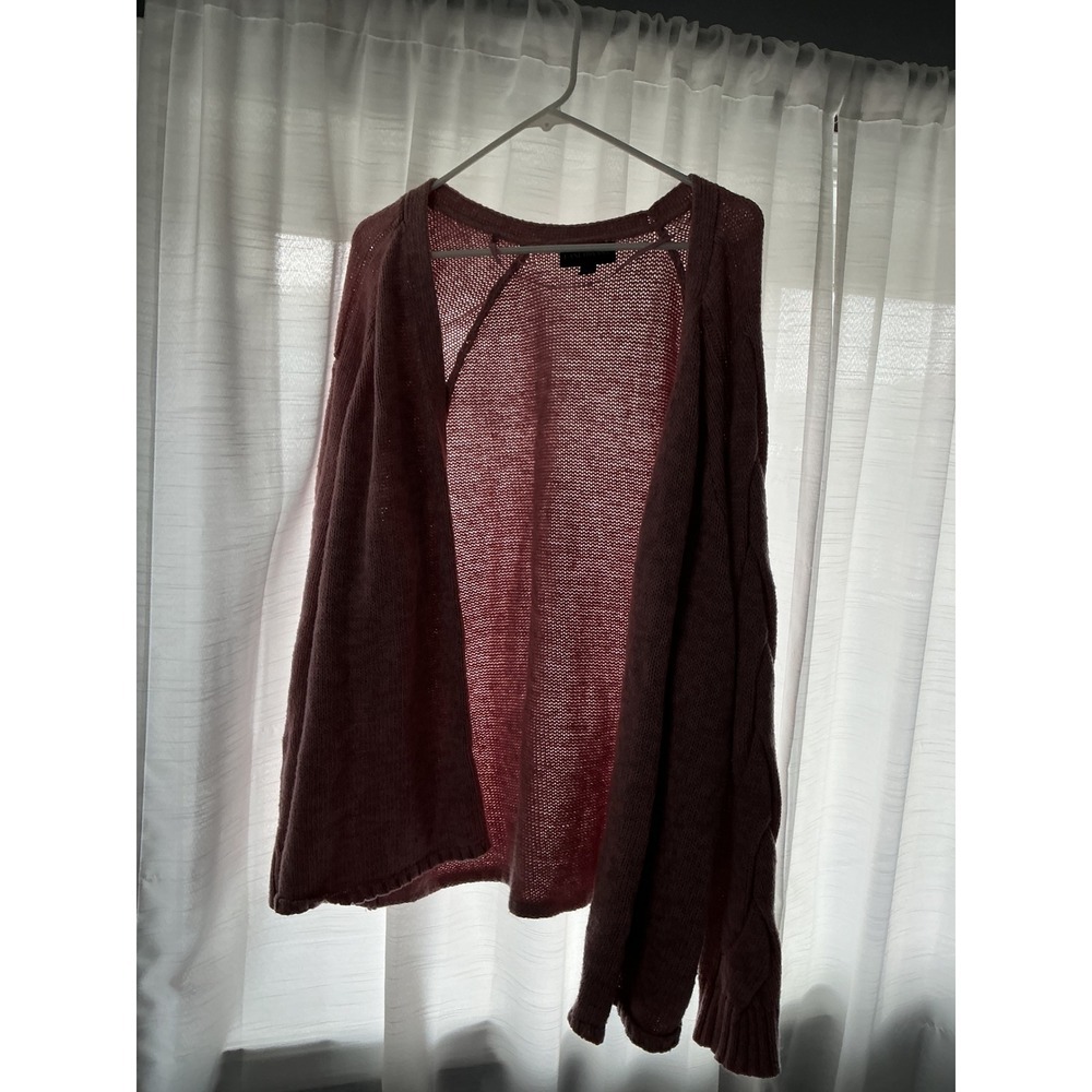 Lane Bryant Pink Knit Cardigan Sweater Open Front Plus Size‎ 26/28